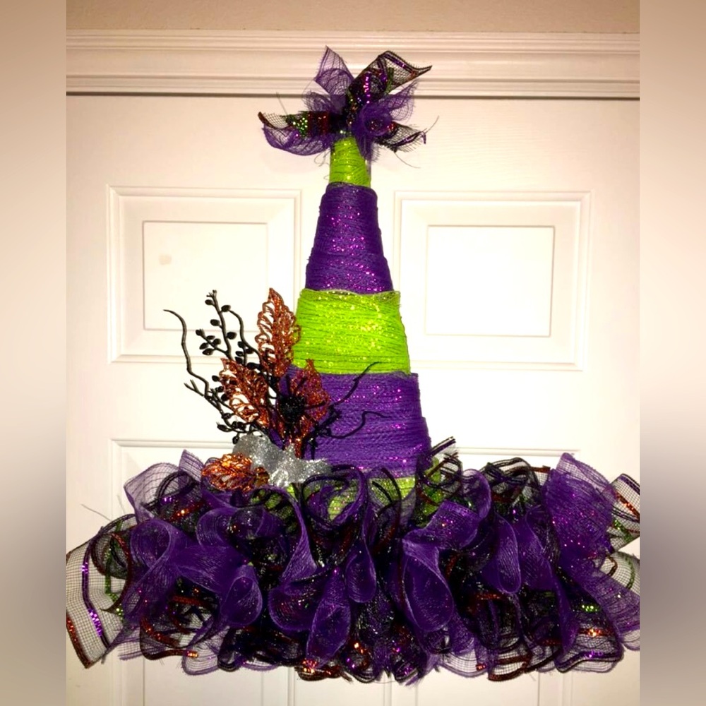 Handmade Witch Hat Wreath